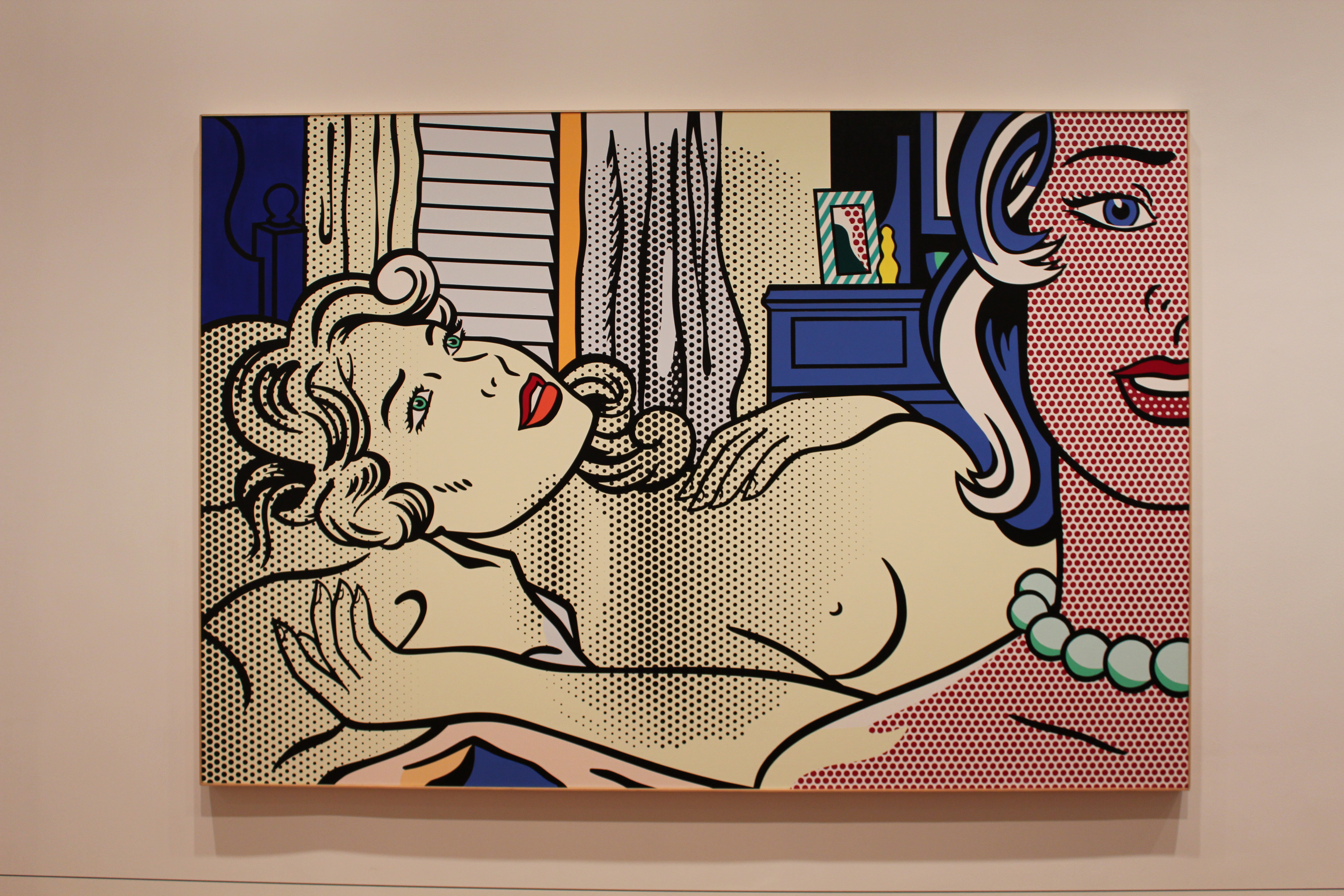 Roy Lichtenstein American Pop Art Mixed Media Nude